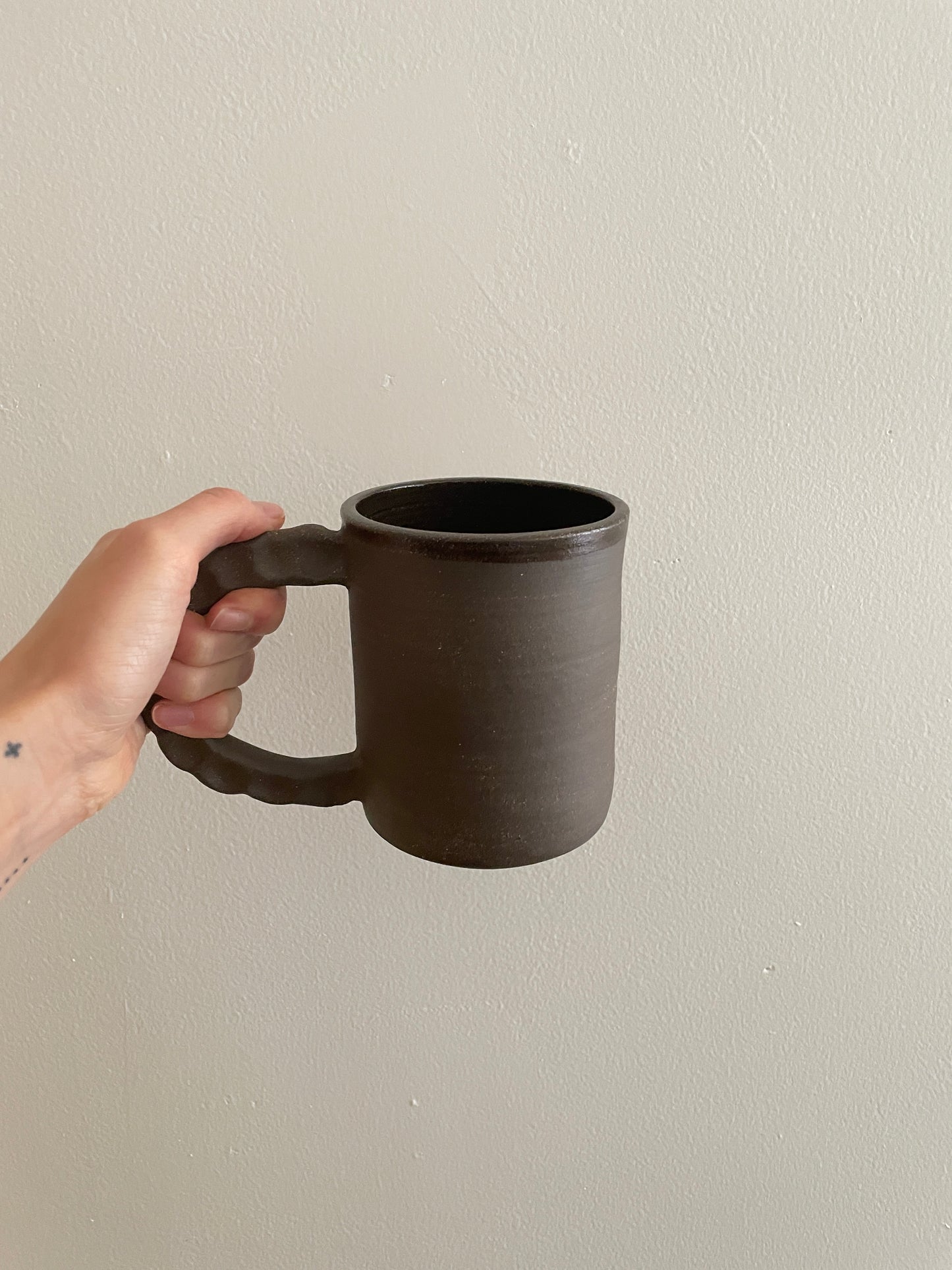 Pressed Handle Mug